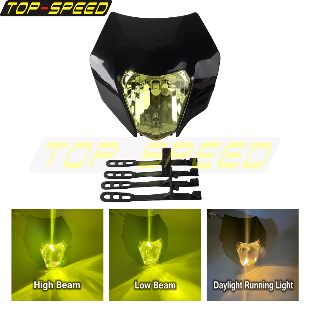 Motorcycle LED Headlight Headlamp For 690 SMC Enduro R EU US FREERIDE 250 AU 250 300  XC-W Six Days TPI Erzbergrodeo US 2018-20