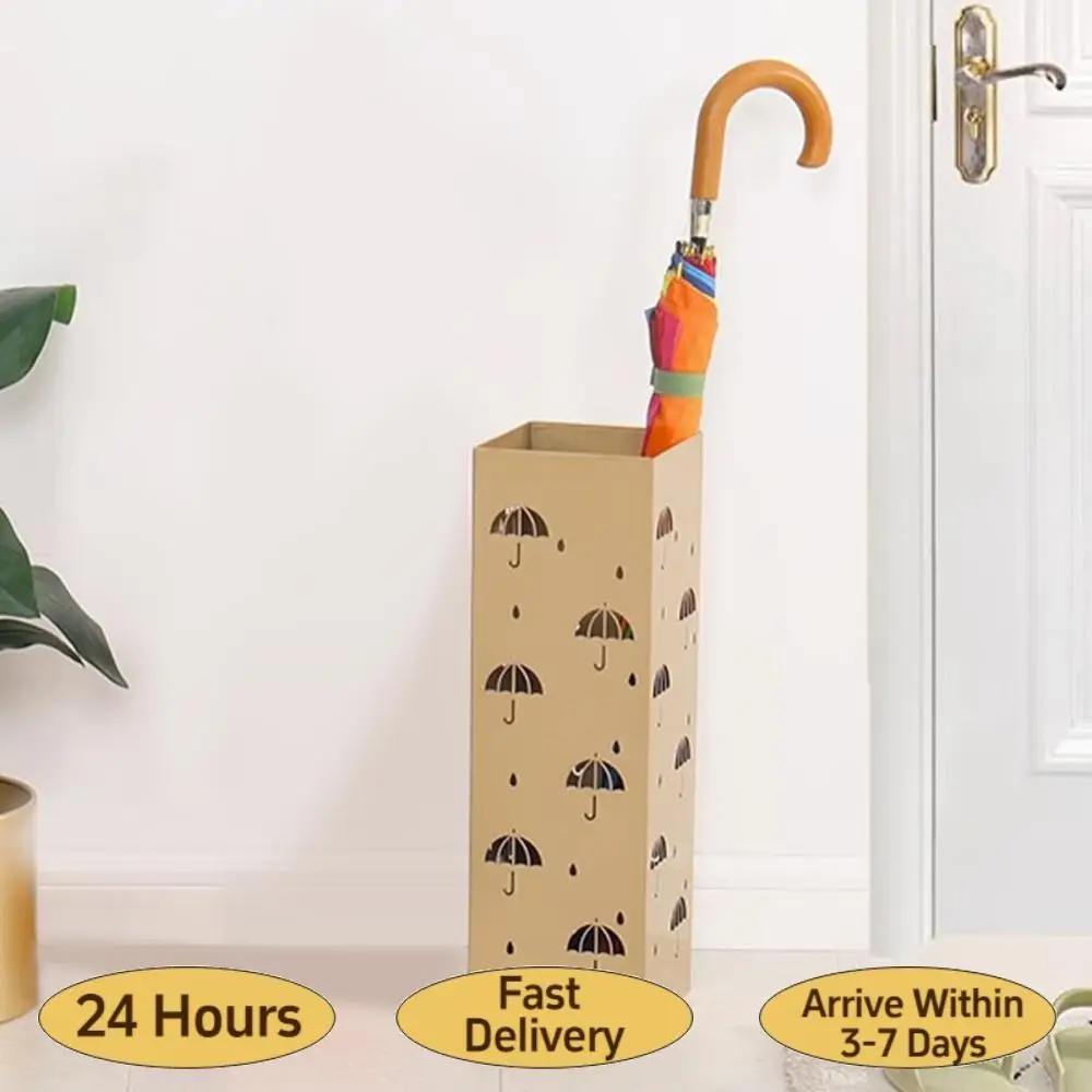 

Металлическая напольная подставка-держатель для зонтов и тростей, многофункциональная, без металлических элементов