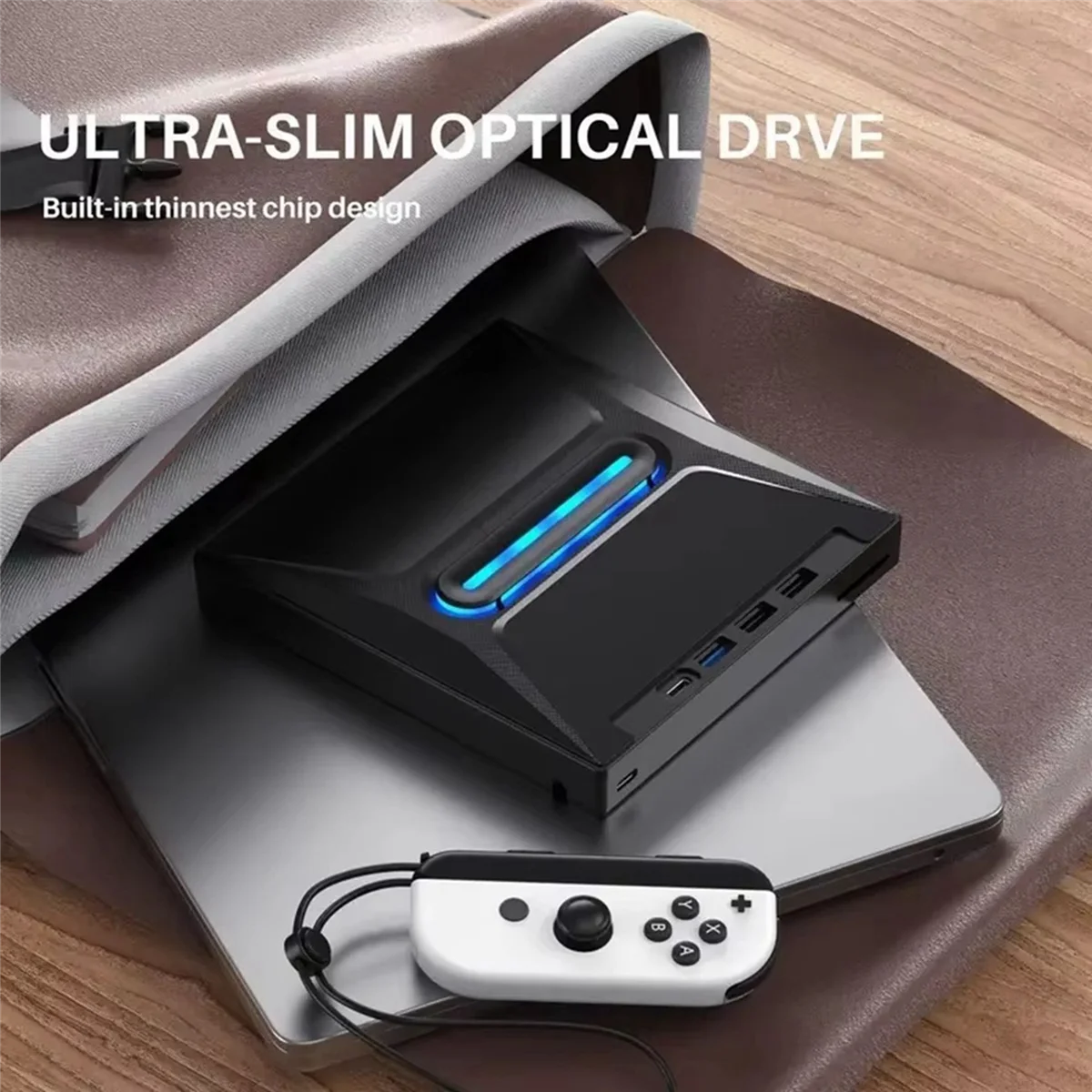 A49T USB 3.0 Внешний привод для компакт-дисков и DVD Высокоскоростной портативный привод для компакт-дисков/DVD +/-RW со считывателем SD-карт, запишителем для компакт-дисков и USB-C Conn