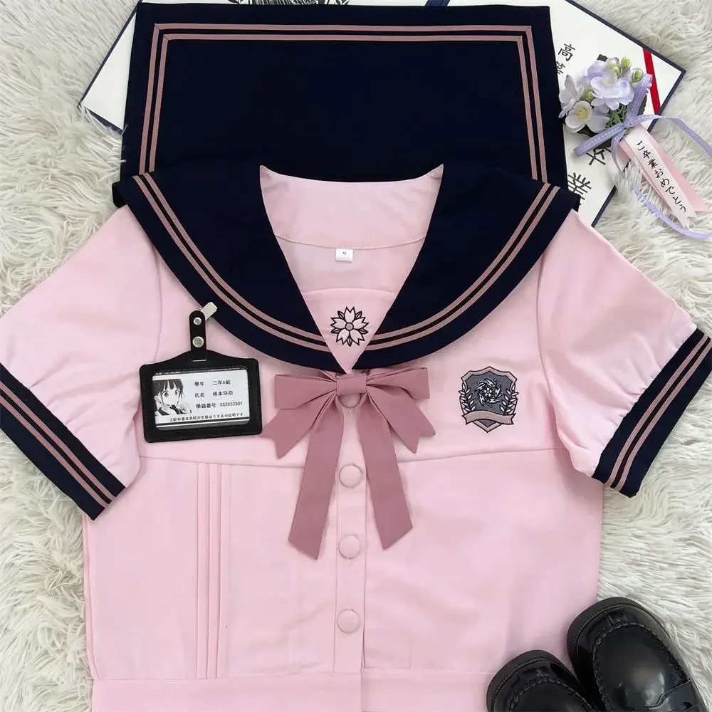 Cherry JK-uniforme escolar japonés, traje de marinero de estilo coreano, trajes para niñas, falda que cubre la cadera, disfraces de Anime COS para mujeres