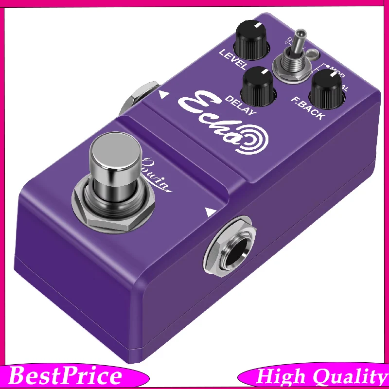 

ROWIN 5ms~600ms Wide Delay Range Guitar Pedal LN-314 ECHO Delay Guitar Effect Pedal True Bypass Guitar Parts & Accessories