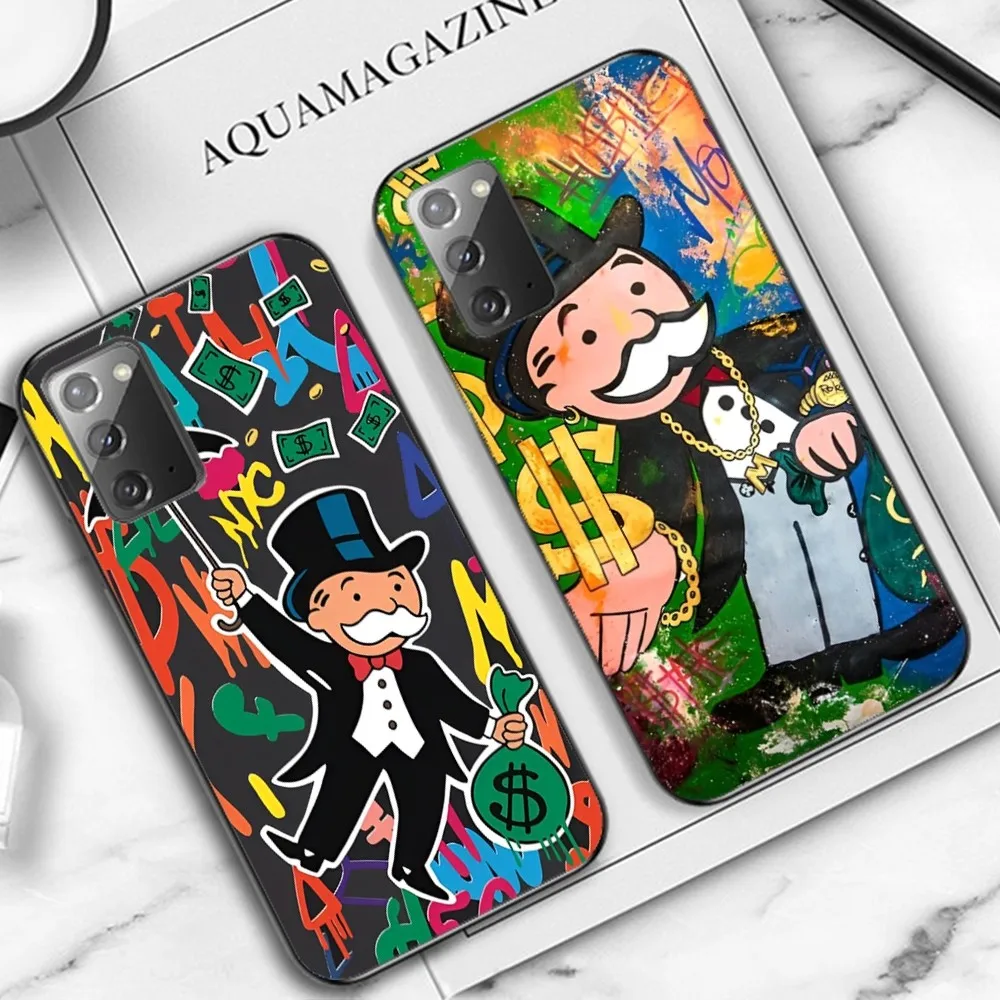 

Cartoon Luxury Dollar MonopolyS Phone Case For Samsung Note 8 9 10 20 pro plus lite M 10 11 20 30 21 31 51 A 21 22 42 02 03