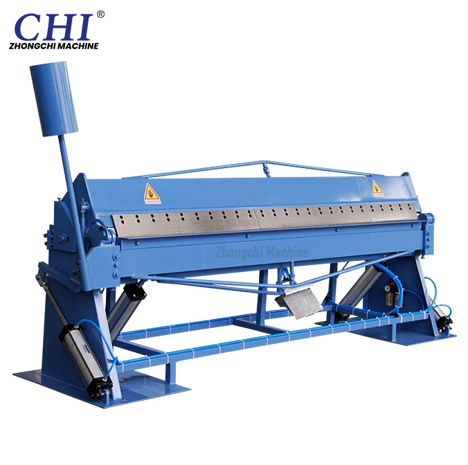 Small And Simple Pneumatic Common Plate Folding Machine Half Tooth Folding Square Duct Making Machine Manual Operation