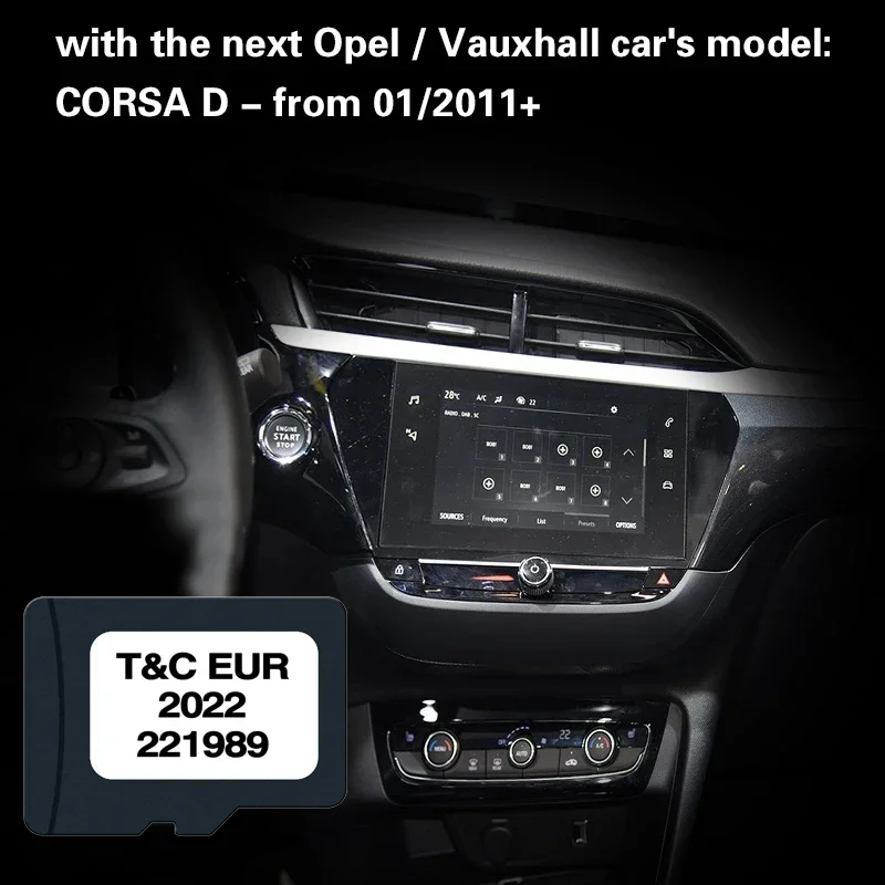 

Car Navigation TF Card 8GB for Opel Touch Connect 2022 CORSA D from 2011 Suitable With France Spain Sweden Gps Memory Card