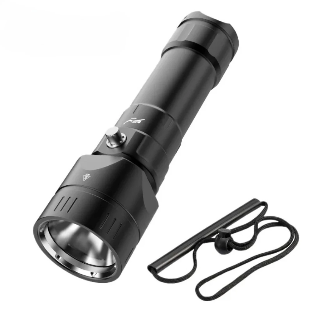 Professional P50 Diving LED Flashlight Underwater 150M Scuba Dive Torch IPX8 Waterproof Rating Rechargeable Diver Lantern