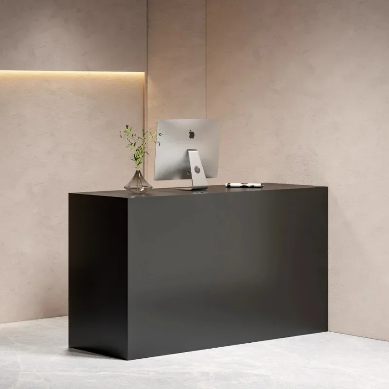 

Party Modern Office Reception Desk Help Center Customer Service Reception Desk Black Luxury Bancone Per Negozio Office Furniture