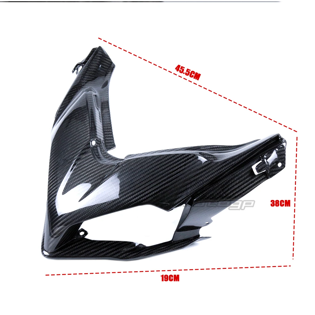 Carbon Fiber Motorcycle Front Headlight Fairing Guard Protector For DUCATI Multistrada 950 1200 1200S 1260 Head Light Upper Cowl