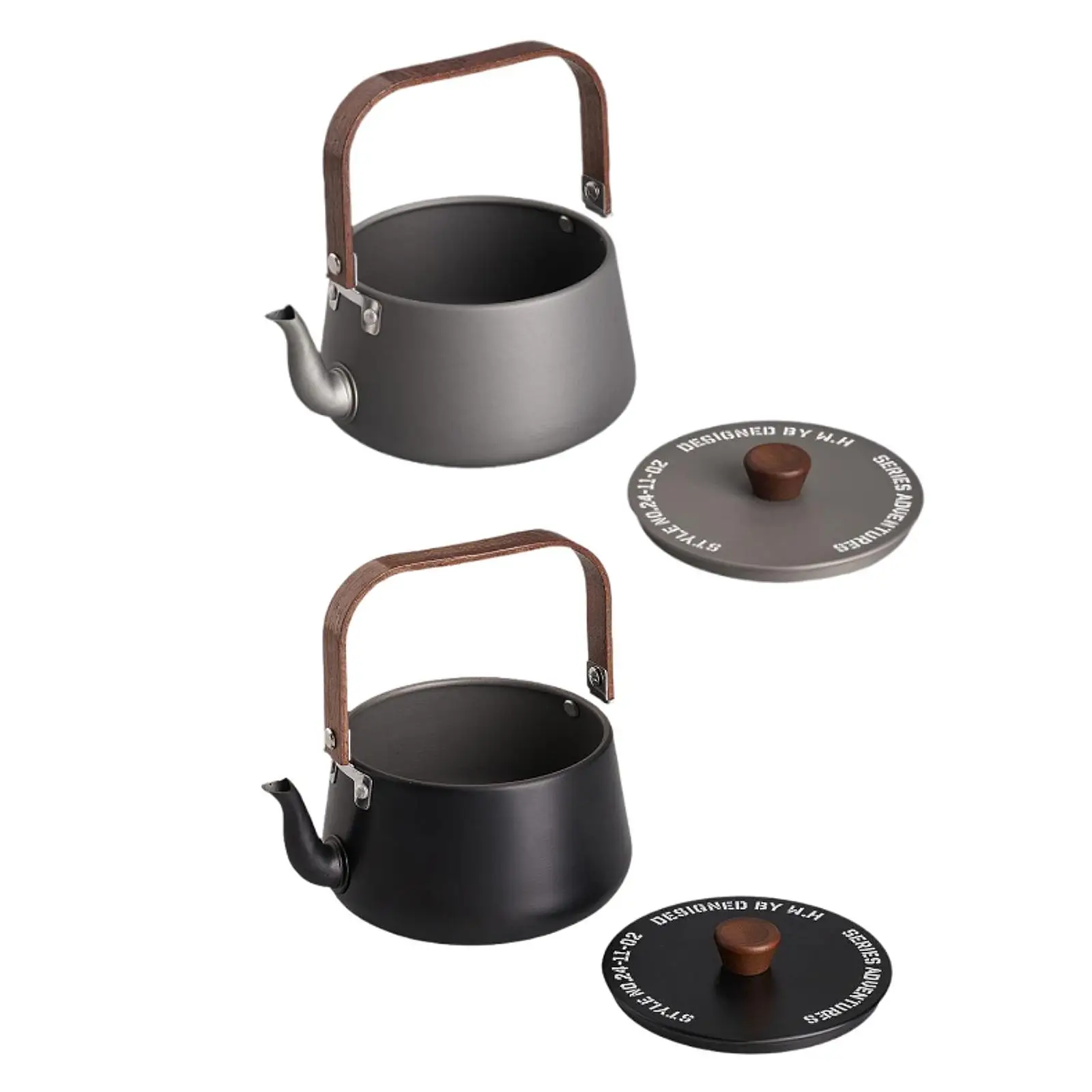 Bouilloire de camping moderne pour la pêche en plein air, théière, cafetière, feu de camp