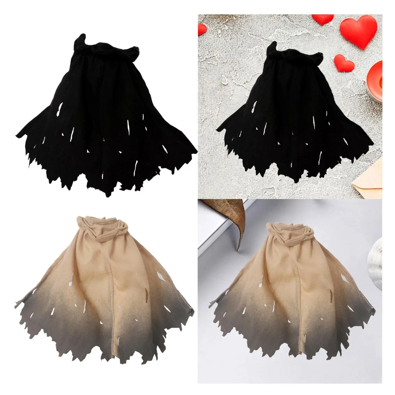 Vêtements de figurines d'action à l'échelle 1:12, accessoires de Cape, Costume de poupée, vêtements miniatures pour 6 pouces