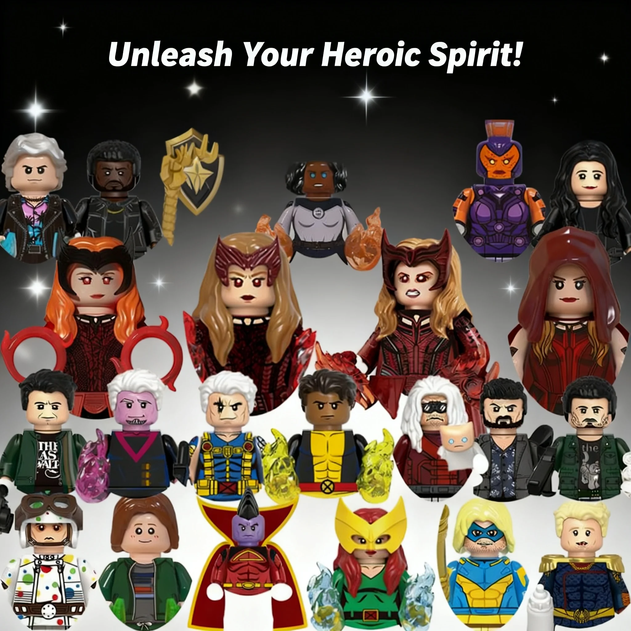 New Wanda Mini Action Figures Homelander Pyro Building Blocks For Children Toys Gifts Party Gifts Legends Bricks