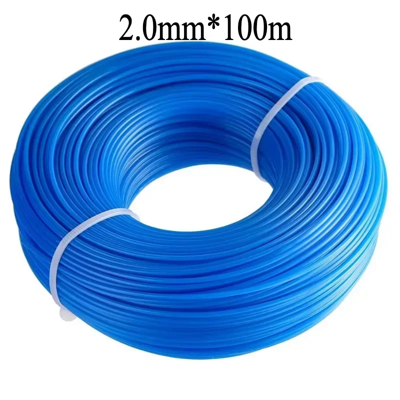 1 Roll 2.0mm x 100M Nylon Trimmer Line Brush Cutter Strimmer Rope Lawn Mower  Brush Cutter Grass Trimmer Round Line