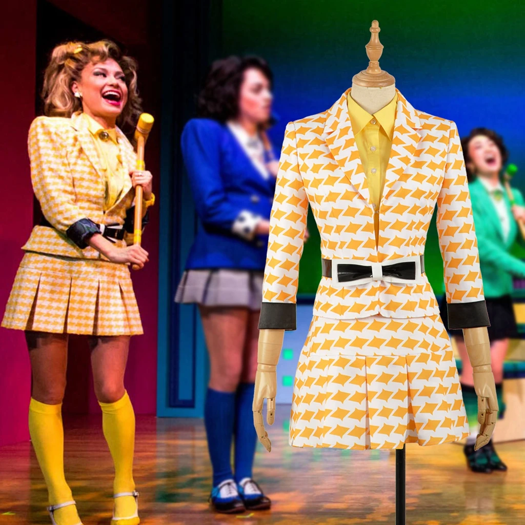 Movie Heathers The Musical Rock Chandle Mcnamara lexus Duke Costume Cosplay Girl Stage Dress Halloween School Uniform Clothes