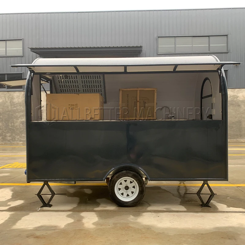 

Allbetter Customized Multifunctional Food Trailer Coffee Food Truck with Baking Equipment Pizza Hamburger Fast Food Cart