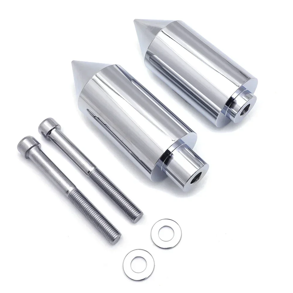 

Motorcycle For 2003-2004 Suzuki GSXR1000 GSX-R 1000 03-04 Chrome Spike Frame Sliders Crash Protectors