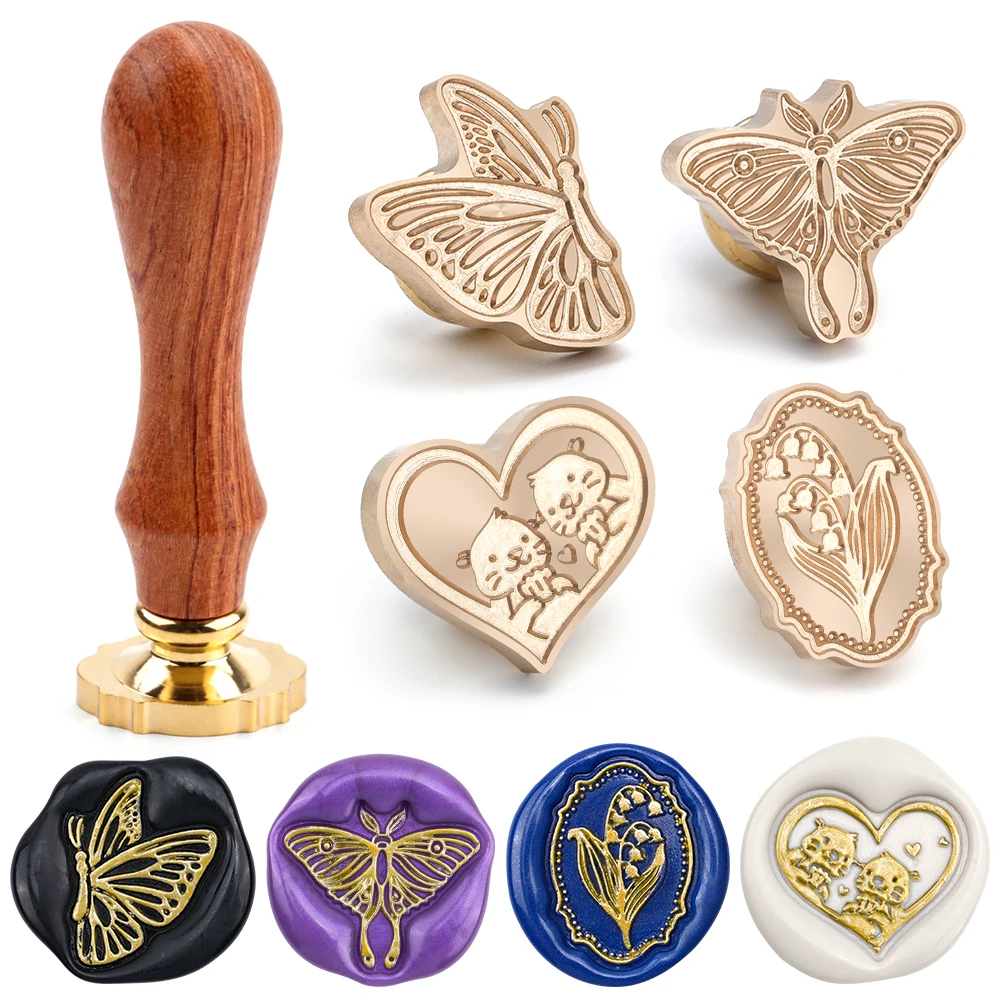 Wax Seal Stamp Kit - 1set Wax Seal Stamp Kit, Butterfly