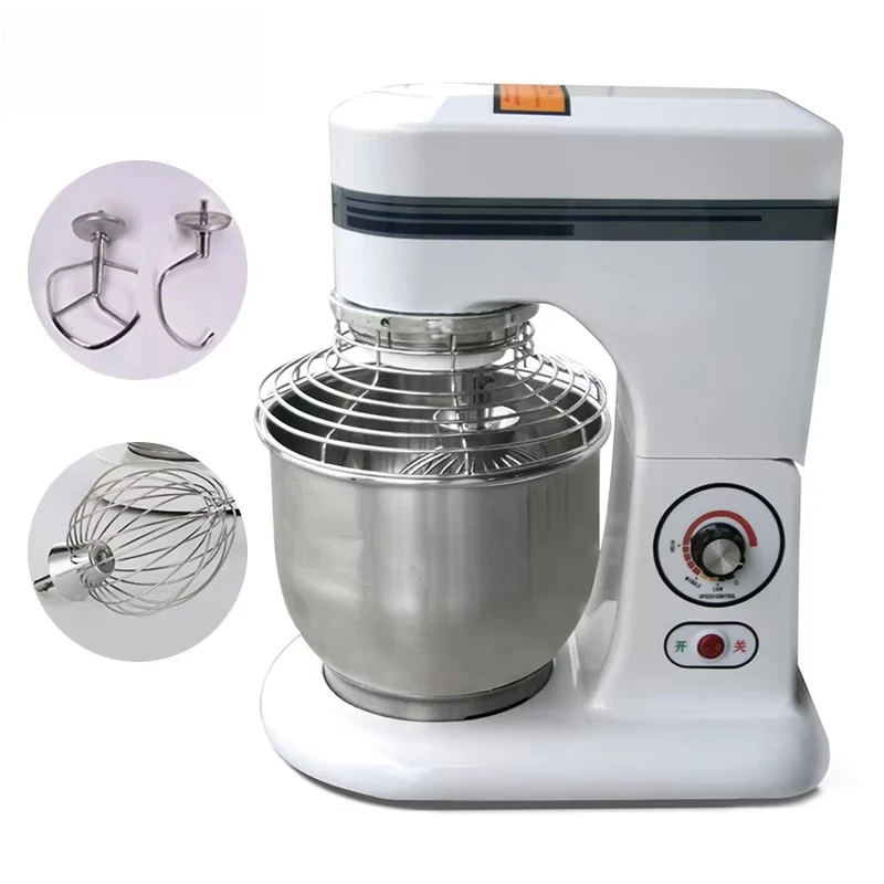 Geared Durable Commercial Planetary Cream Flour Cake Food Mixer with Flat Hook