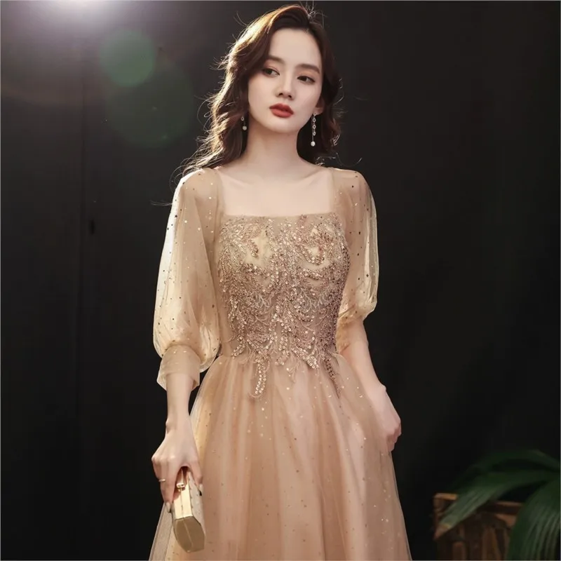 

New Elegant Evening Dress Party Formal Vestidos De Fiesta Largos Gown Luxury Women Gown Dresses Birthday Dresses Vestido Fiesta