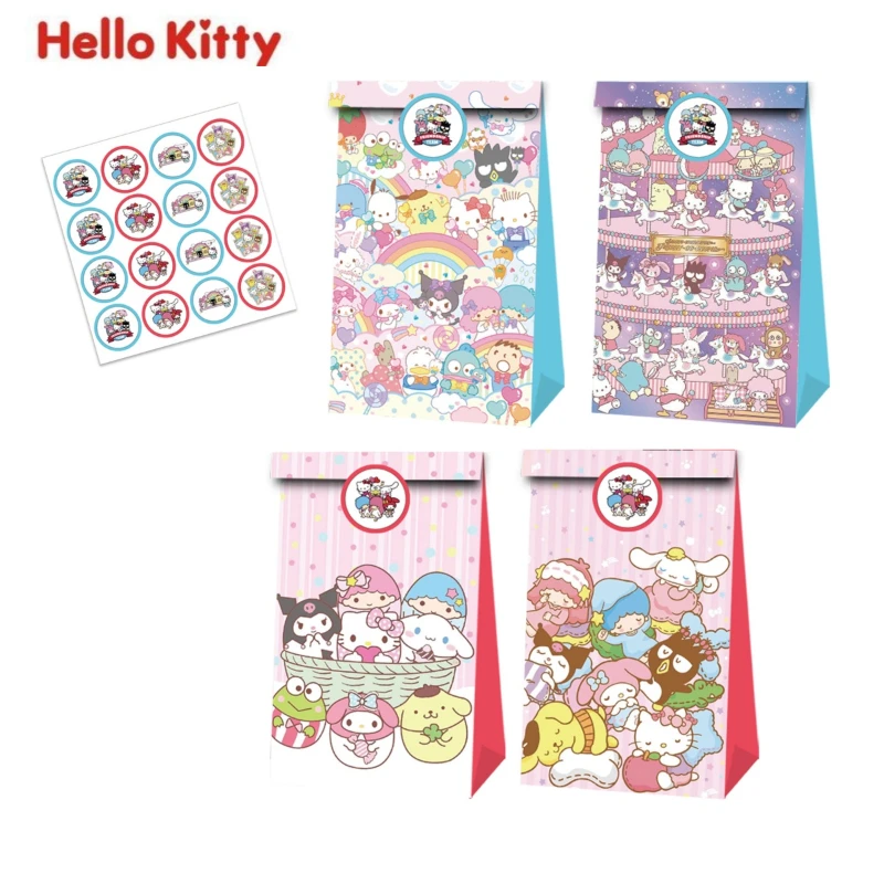 Sanrio gift bag for kids birthday party candy bag gift chromium wrapping paper bag christmas wholesale wedding decorationStorage