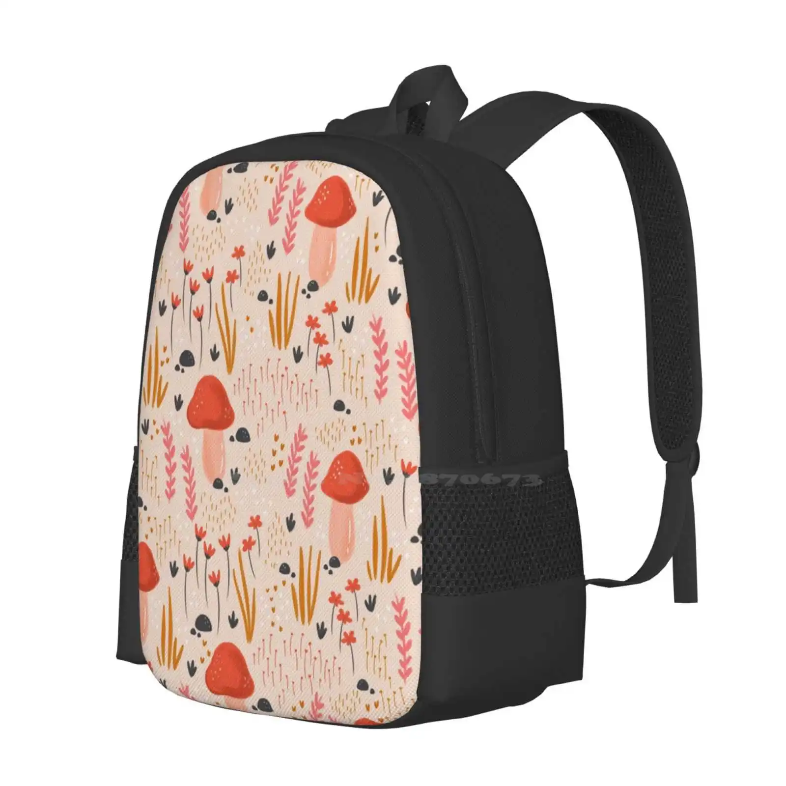 Magical Autumn Fairy Garden Hot Sale Schoolbag Backpack Fashion Bags Mushroom Fairy Garden Magical Botanical Fungi Nature