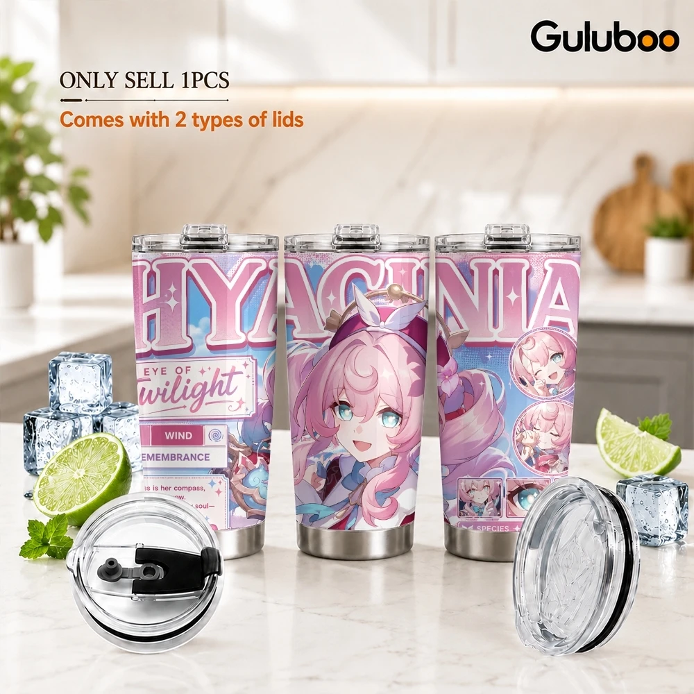 Anime Character Profile Vacuum Flasks 20oz Stainless Vacuum Insulated Shopping Leakproof Daily Commute Gift&Travel