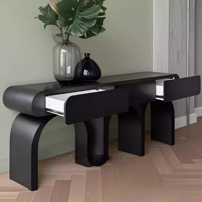 Design Trendy Console Table Vintage Luxury With Drawers Entryway Console Table Living Room Chic Mesa Consola Estrecha Furniture