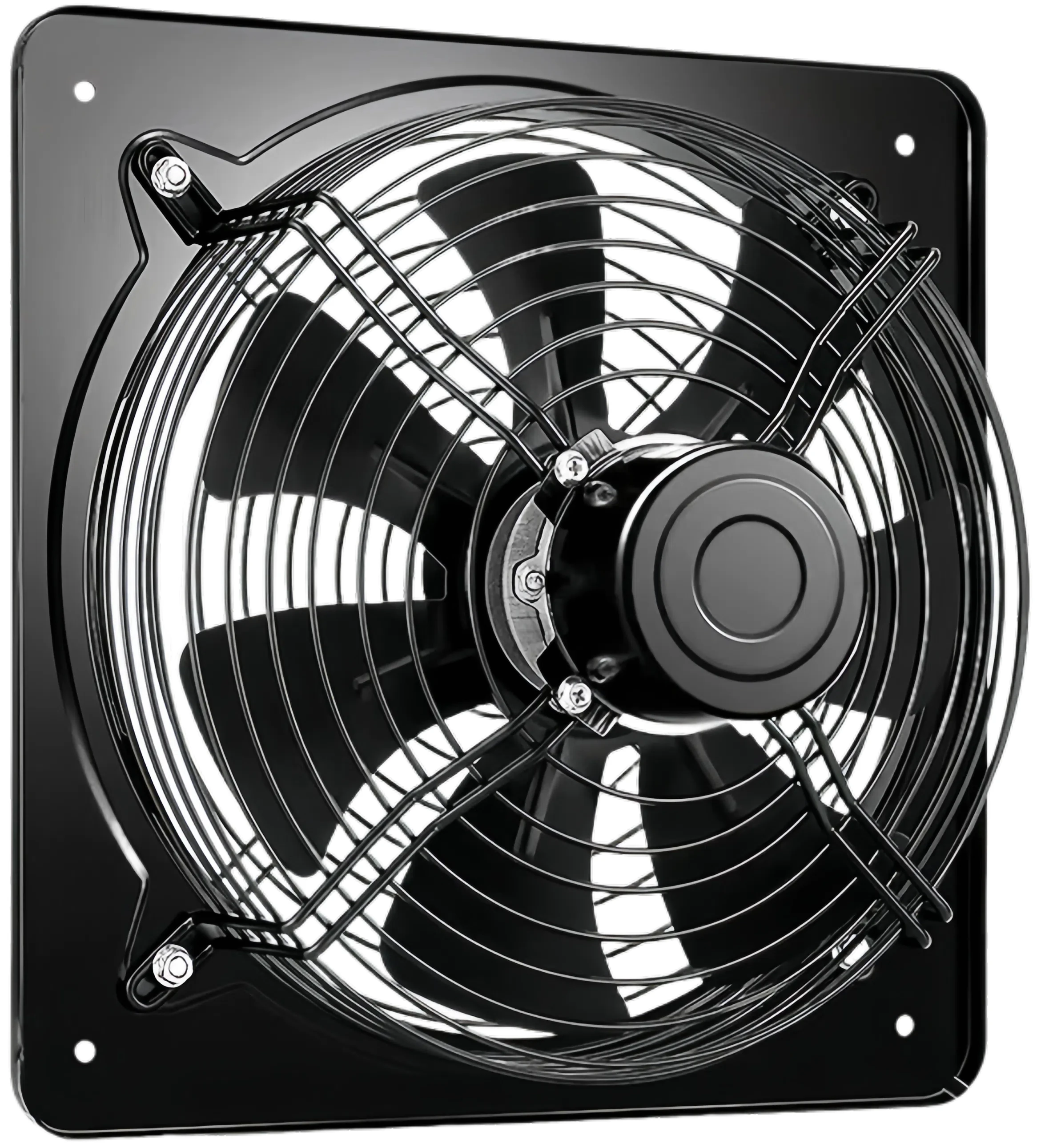 8 12 Inch Powerful Electric Kitchen Exhaust Fan Household Smoke Axial Flow Window Grow Ventilation Hood with Support Square view 6