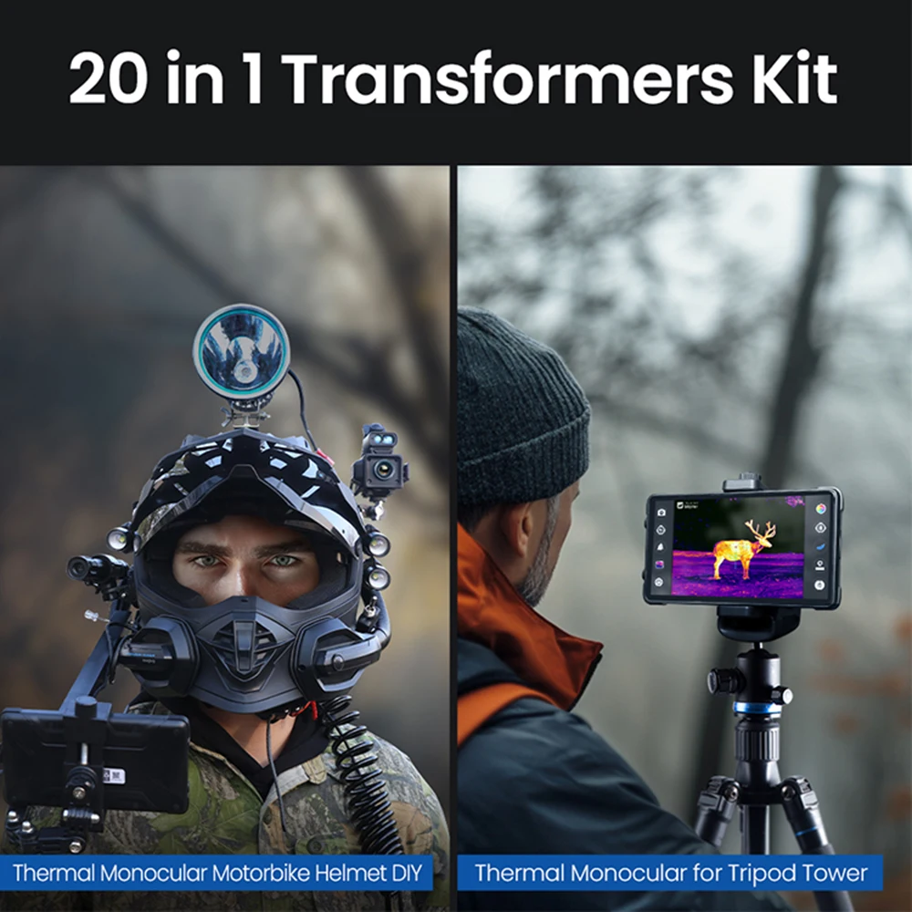 نطاق الكاميرا الحرارية INFIRAY Thermal Master T2 MAX للصيد والتصوير الحراري Android USB Type-C كاميرا صور بالأشعة تحت الحمراء