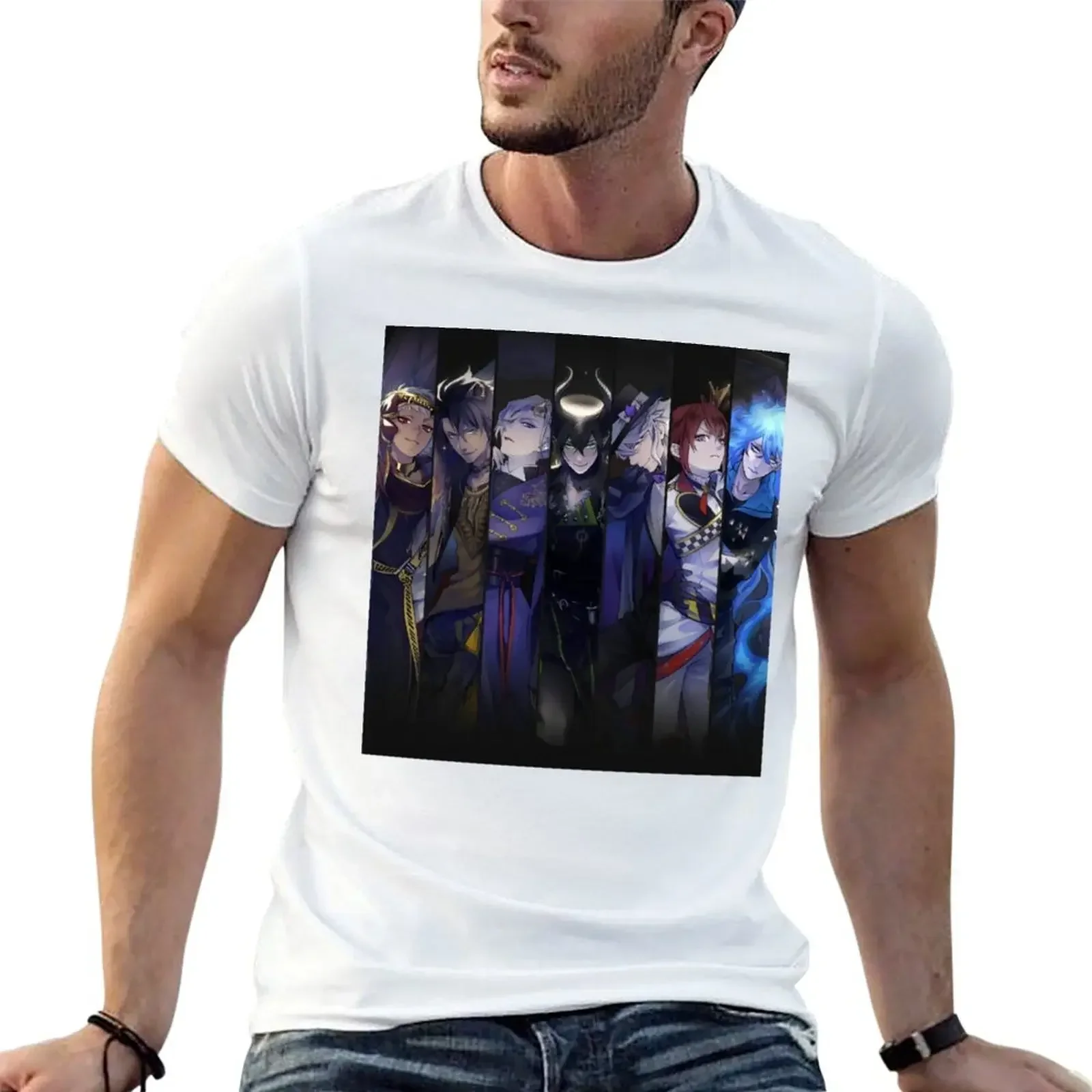 Twisted Wonderland T-Shirt anime stuff korean fashion mens cotton t shirts