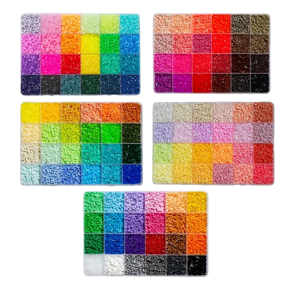 8400 piezas de cuentas Perler, cuentas fusibles para manualidades, cuentas Hama, regalo hecho a mano, decoración del hogar, cuentas de hierro de 2,6 mm