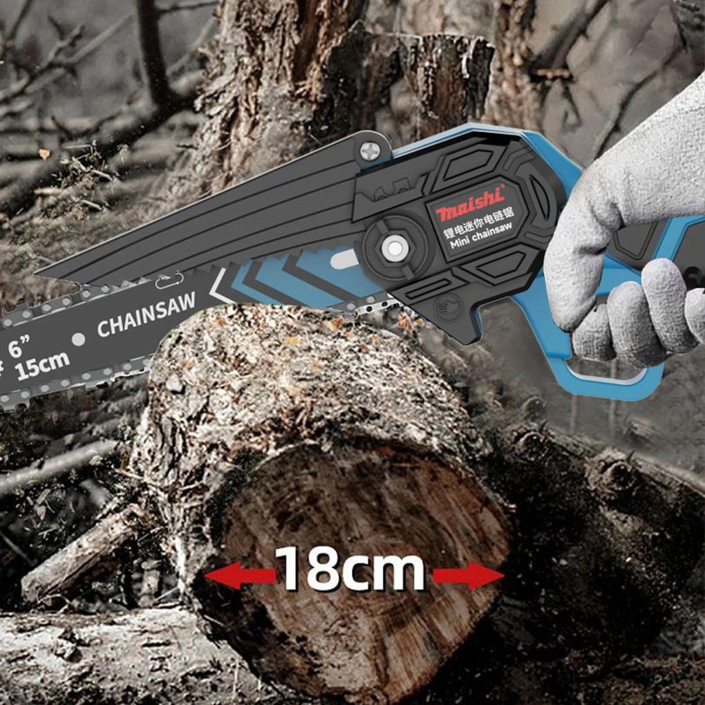 Battery Chainsaws Powerful Cutting Long-lasting Battery Life No Spark Electric Chainsaws Cordless 8 in enhanced EU Plug