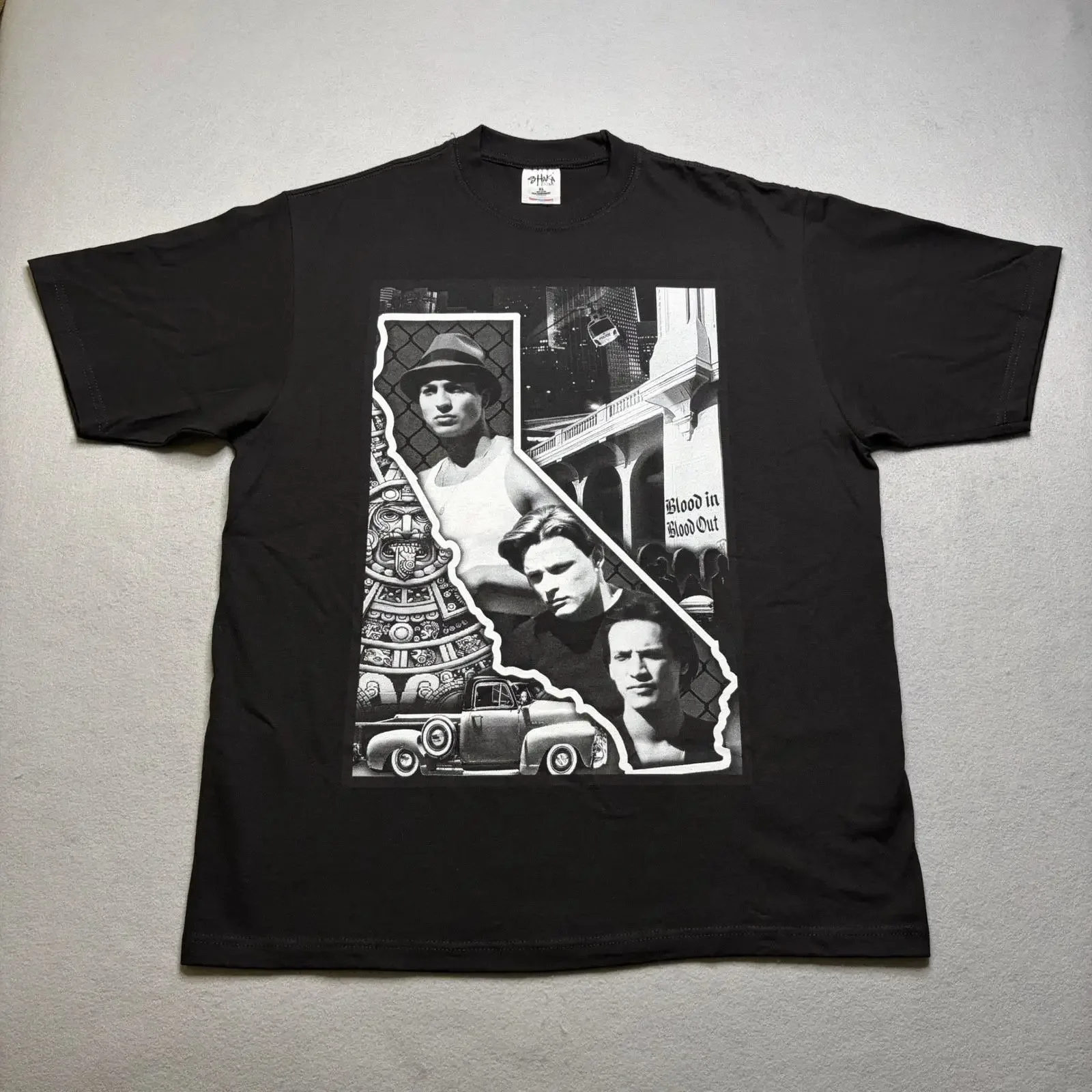 Shaka Wear Blood In Out T Shirt Mens XL Bla Vatos Locos Vintage Image 1 of 4 vintage Washed Breathable homme Versatile