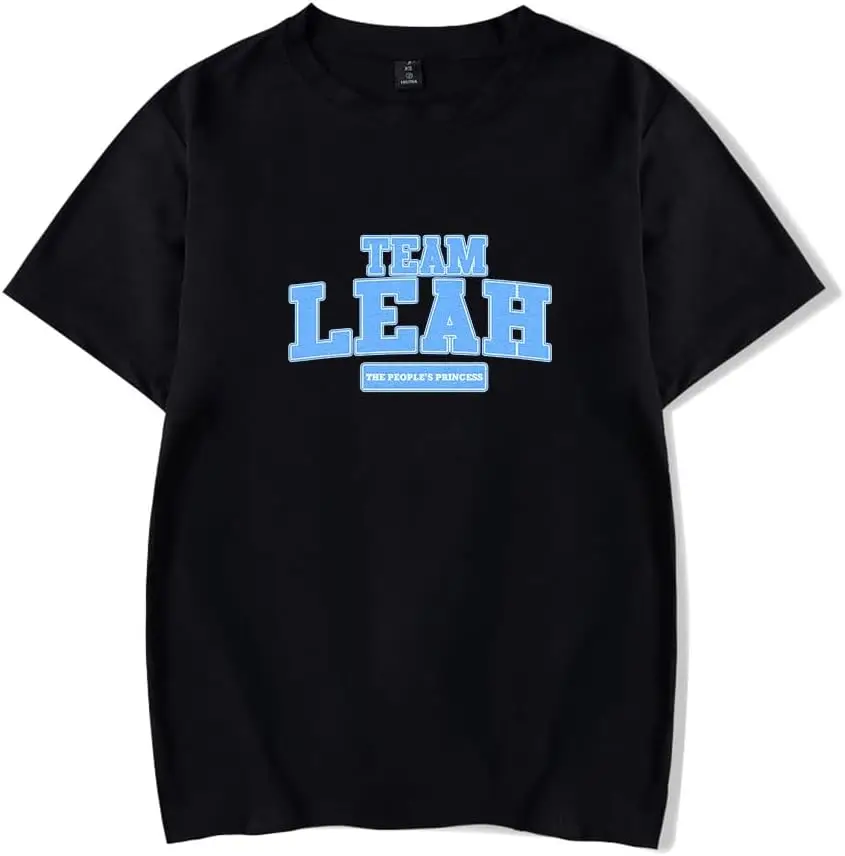 Team Leah Merch T-Shirt Casual Round Neck Short Sleeved T Shirt Unisex Tee