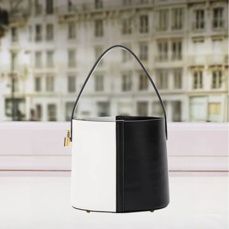 

CHCH модная простая двухцветная повседневная универсальная женская новая сумка-ведро