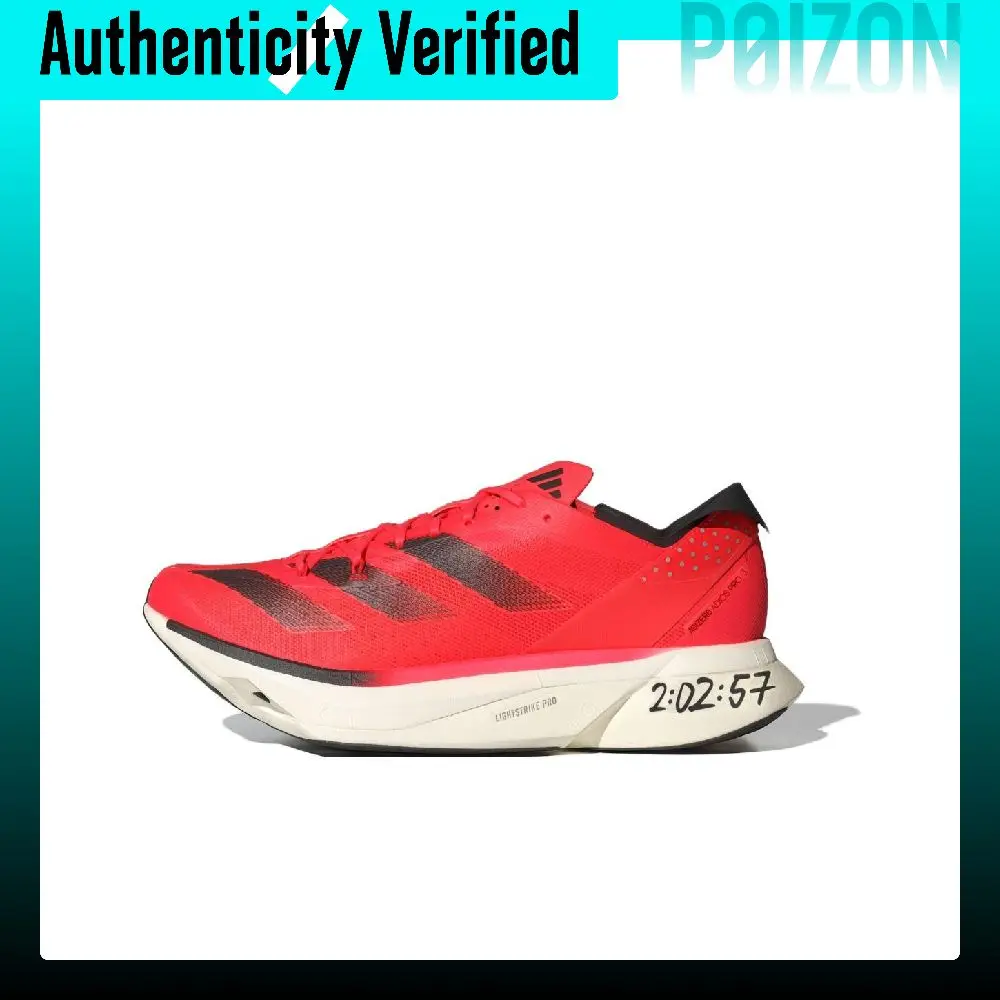 Adidas Adizero Adios Pro 3 Running Shoes Unisex Low Top Red/Black ID3634