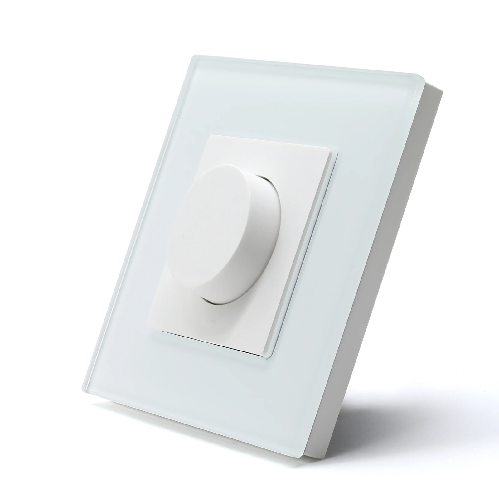 Bseed Dimmer Light Switch Verstelbare Roterende Knop Crystal Glass Mechanische Led Dimbare Helderheid Geheugen Wandmontage Schakelaars