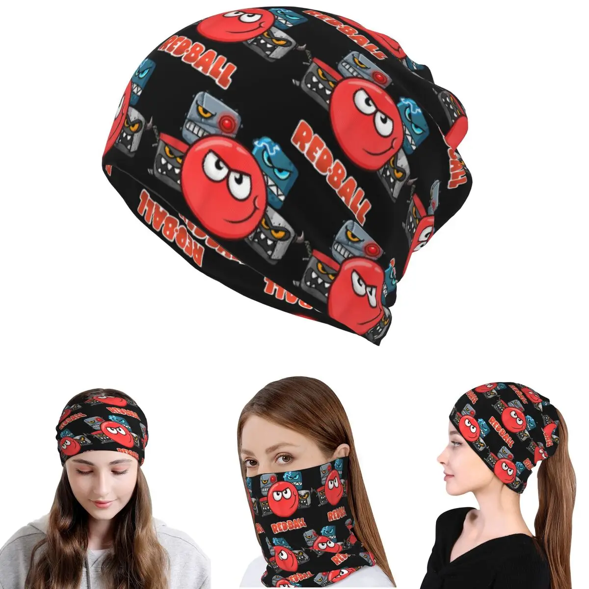 Red Ball 4 – The Crew Bandana Halstuch, Wickelmaske, Schal, warme Sturmhaube, Mütze, Unisex, für Erwachsene, winddicht