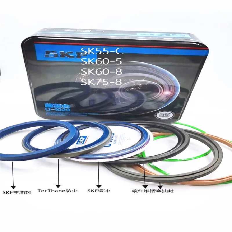 For Apply For Arm Boom Bucket Cylinder Repair Seal Kit Kobelco Sk55 - C Sk60 5 8 Sk75 Stamp Kit Excavator