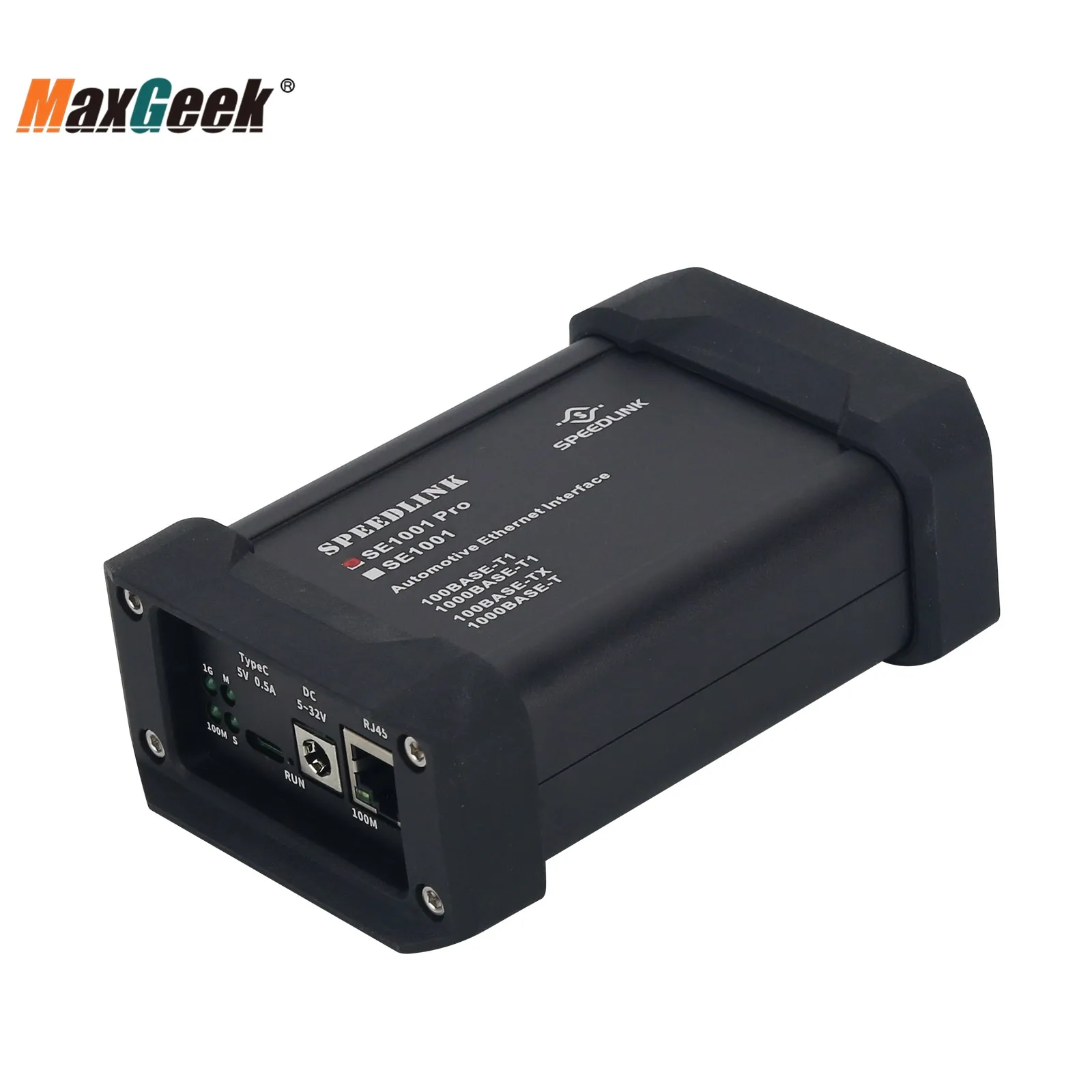 Maxgeek SPEEDLINK SE1001 Pro 1000Base-T1 motoryzacyjny moduł interfejsu Ethernet do RJ45 obsługuje starszy tryb