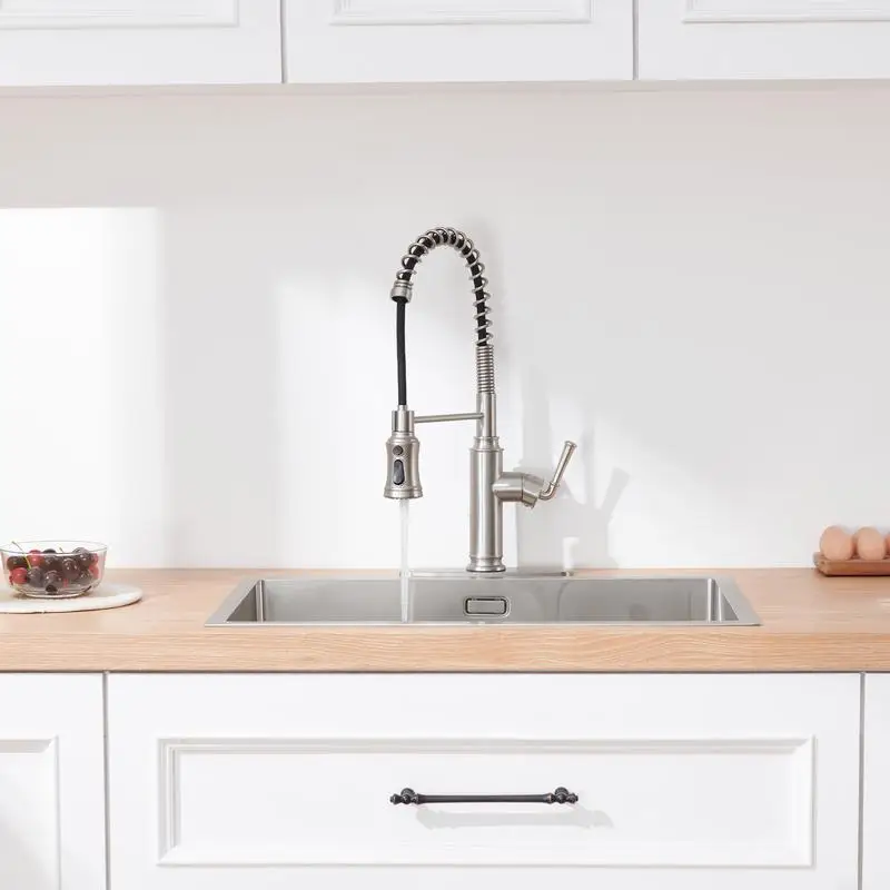 Modern Touchless Infrared Kitchen Faucet: Sleek Stainless Steel Design for Water-Saving and Hygienic Cooking Solutions