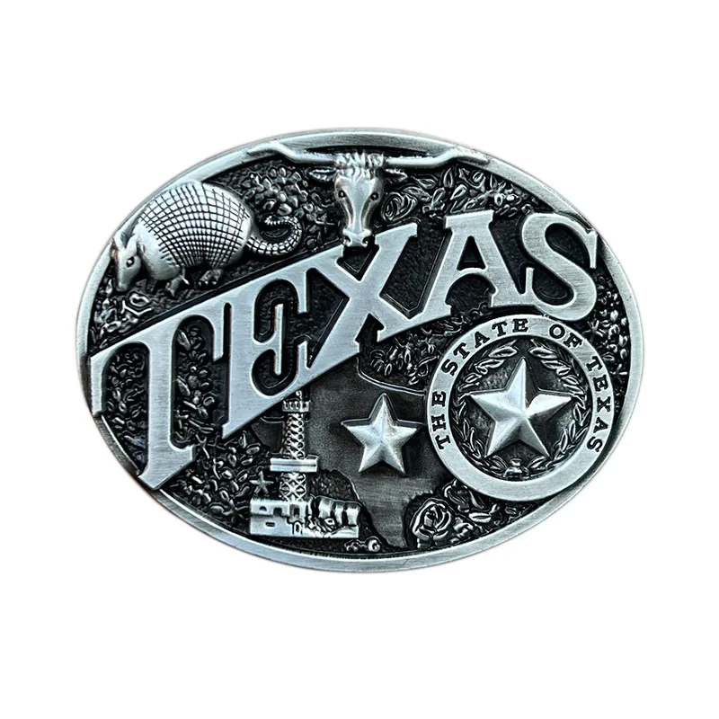 Texas bullhead belt buckle Western style