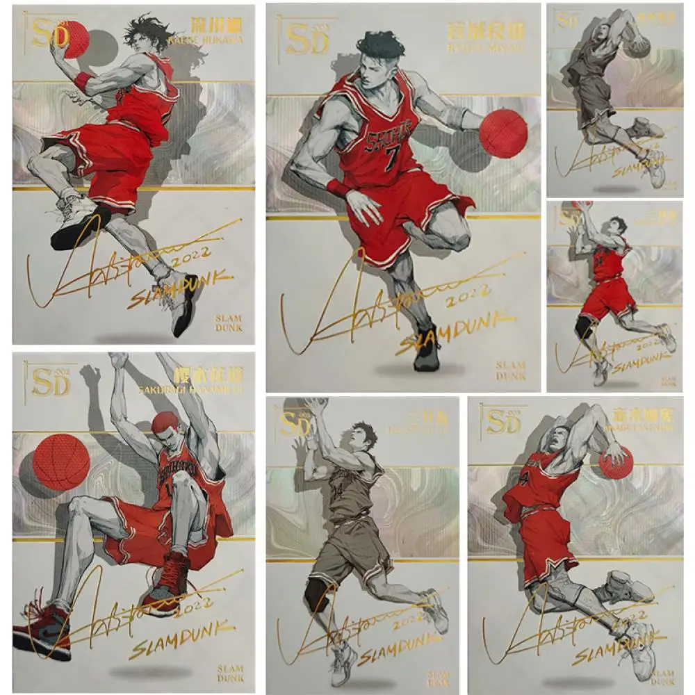 

Anime SLAM DUNK SD series Sakuragi Hanamichi Miyagi Ryota Mitsui Hisashi collection card Christmas birthday gift Children's toys