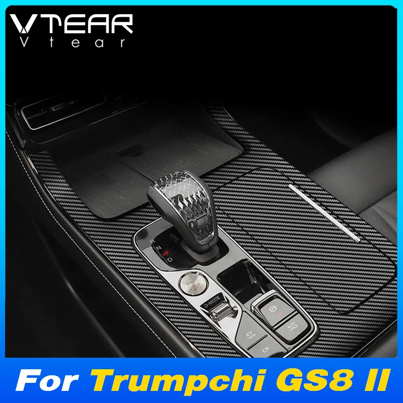 

Vtear Car Anti-Scratch Center Console Film Carbon Fiber Stickers Cover Protective Decoration Interior For GAC Trumpchi GS8 II 23