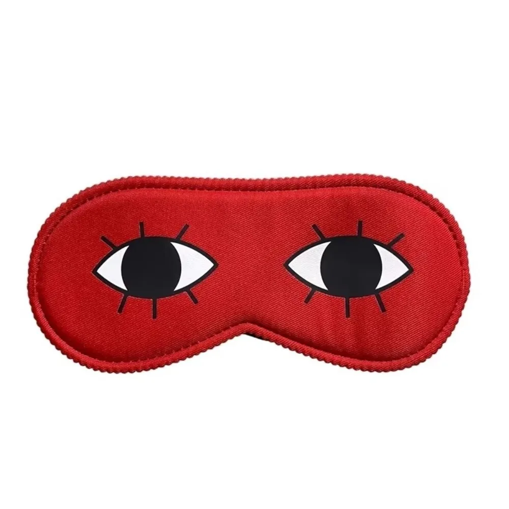 New Cartoon Pattern Sleep Mask Light Blocking Concave Eye Cover Adjustable Breathable Sleeping Eye Mask Travel Rest