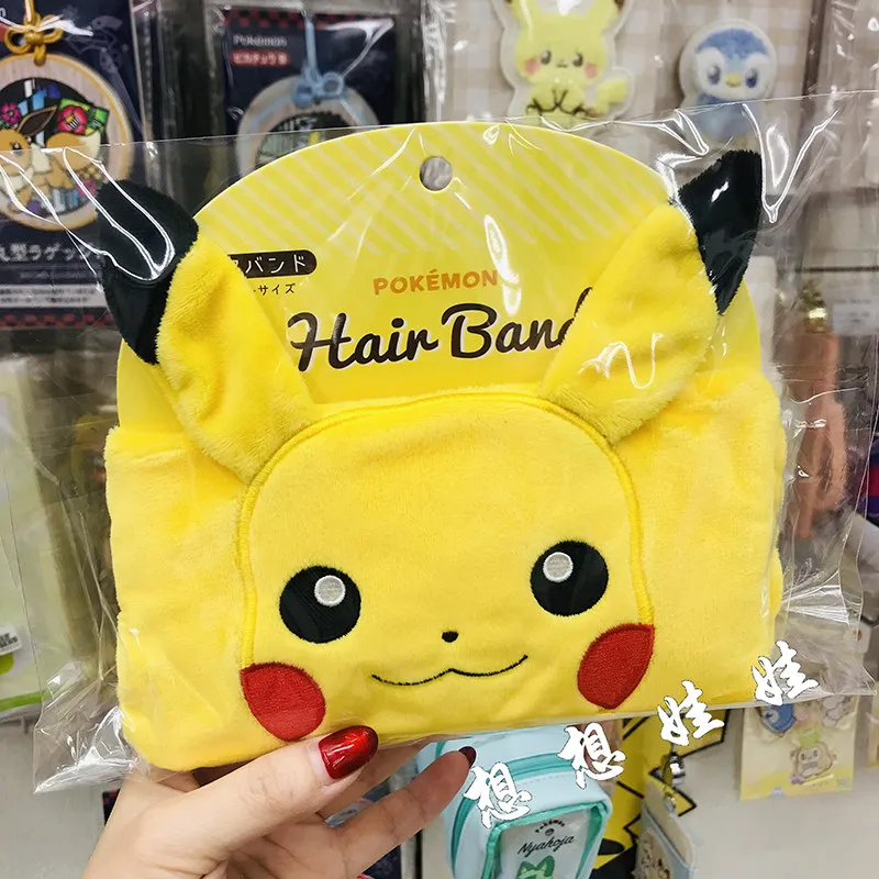 日本のポケモンピカチュウ洗顔メイクエクササイズヘアタイヘアバンドヘッドバンド誕生日クリスマスハロウィンギフト