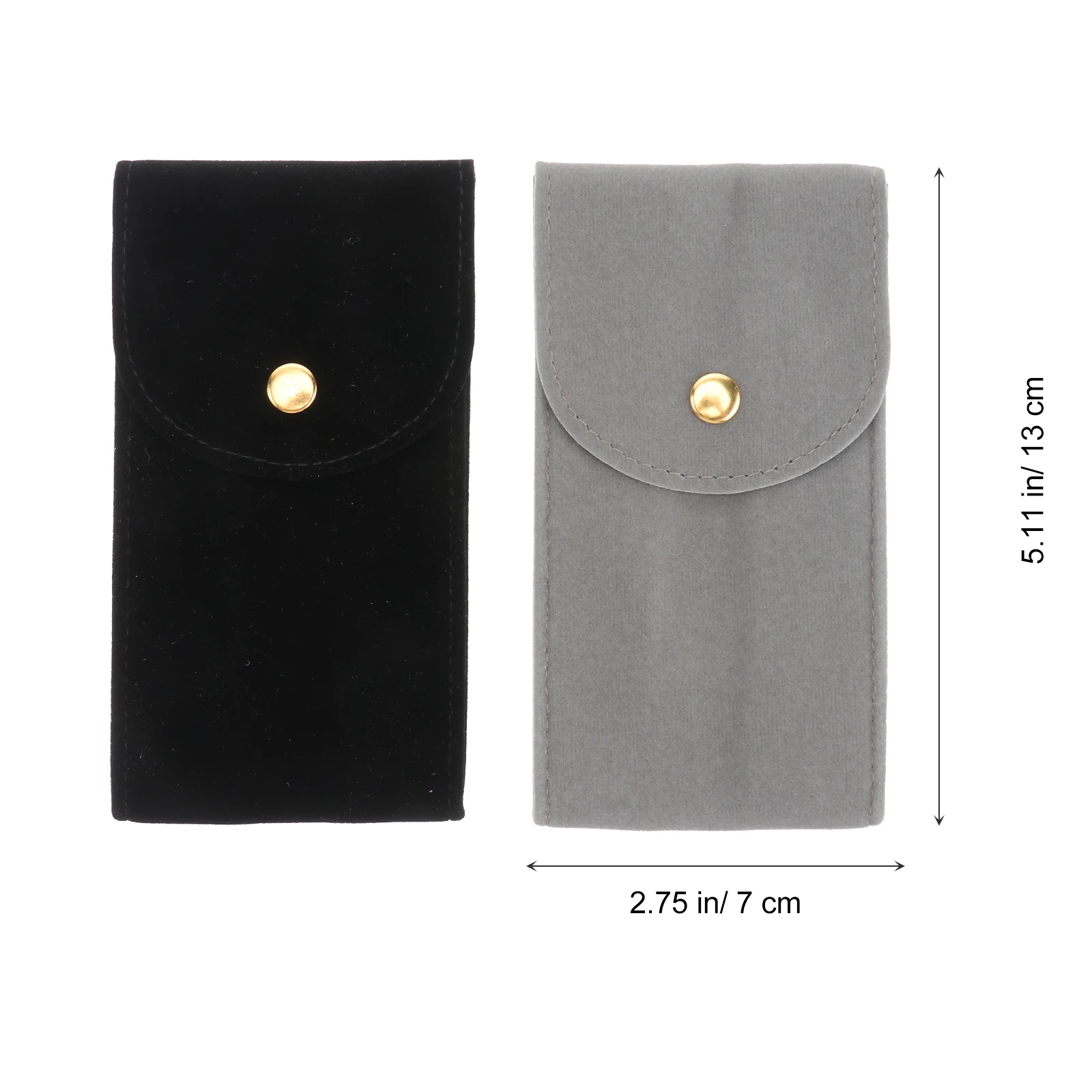 

2pcs Storage Bag Soft Portable Case Portable Watch Pouch ganizer For Travel Necklace Storage Container Box