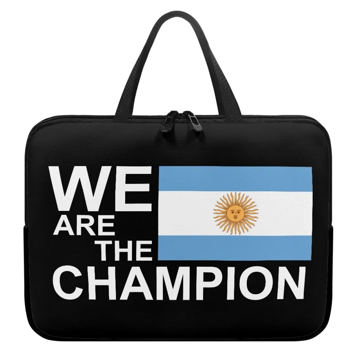 Laptop Bag for Women Sleeve Case Football Star Messi Print Shoulder Handbag Notebook Pouch Briefcases For 13 14 15 15.6 17 Inch