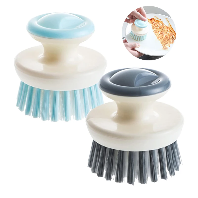 Cepillo para fregar platos, agarre ergonómico, cepillo de palma, limpieza de platos con cerdas rígidas para fregadero, ollas, sartenes, herramienta de limpieza de estufa