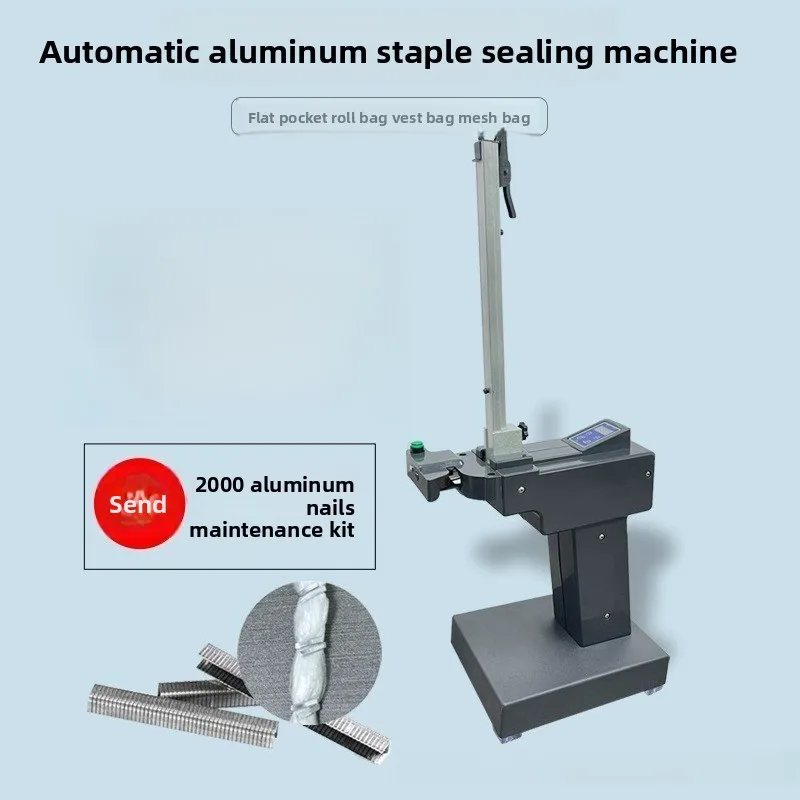 Supermarket automatic aluminum nailing machine, electric sealing machine baler