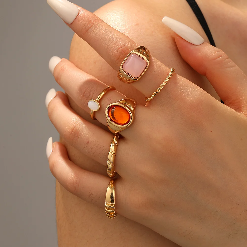 Fried Dough Twists Suit Plain Ring Gives Women A Sense Of New Chinese Design Simple And Versatile Twisted Wire Ring Wholesale