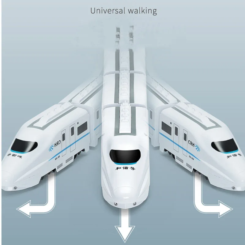 Yeni Harmony Railcar simülasyon yüksek hızlı demiryolu oyuncak trenler Boys için elektrik ses ışık tren EMU modeli bulmaca çocuk araba oyuncak